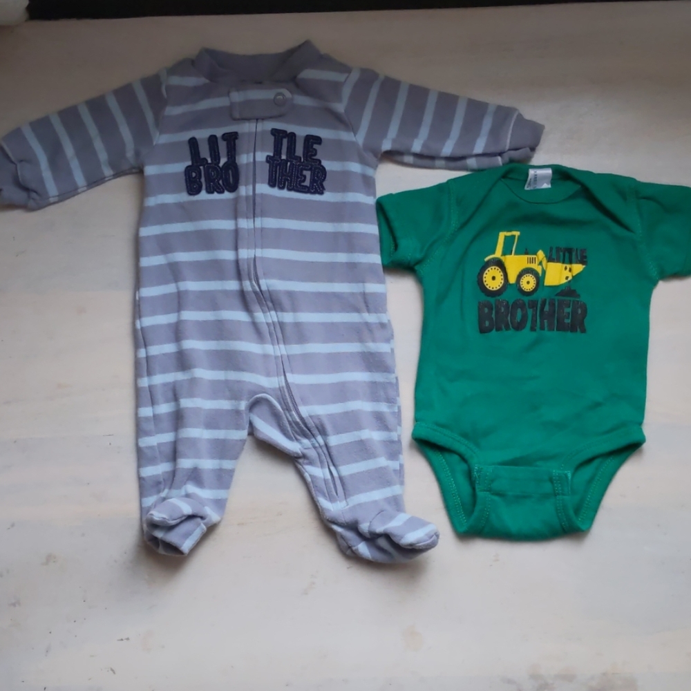 👶 3/$12 - NB Little Brother outfits (2)